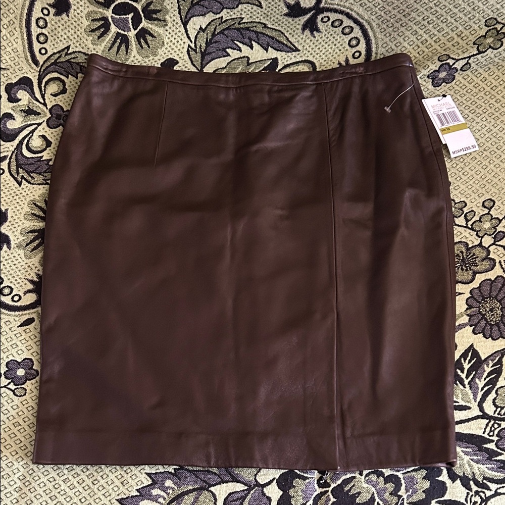 Michael Kors Dark Brown Pencil Skirt